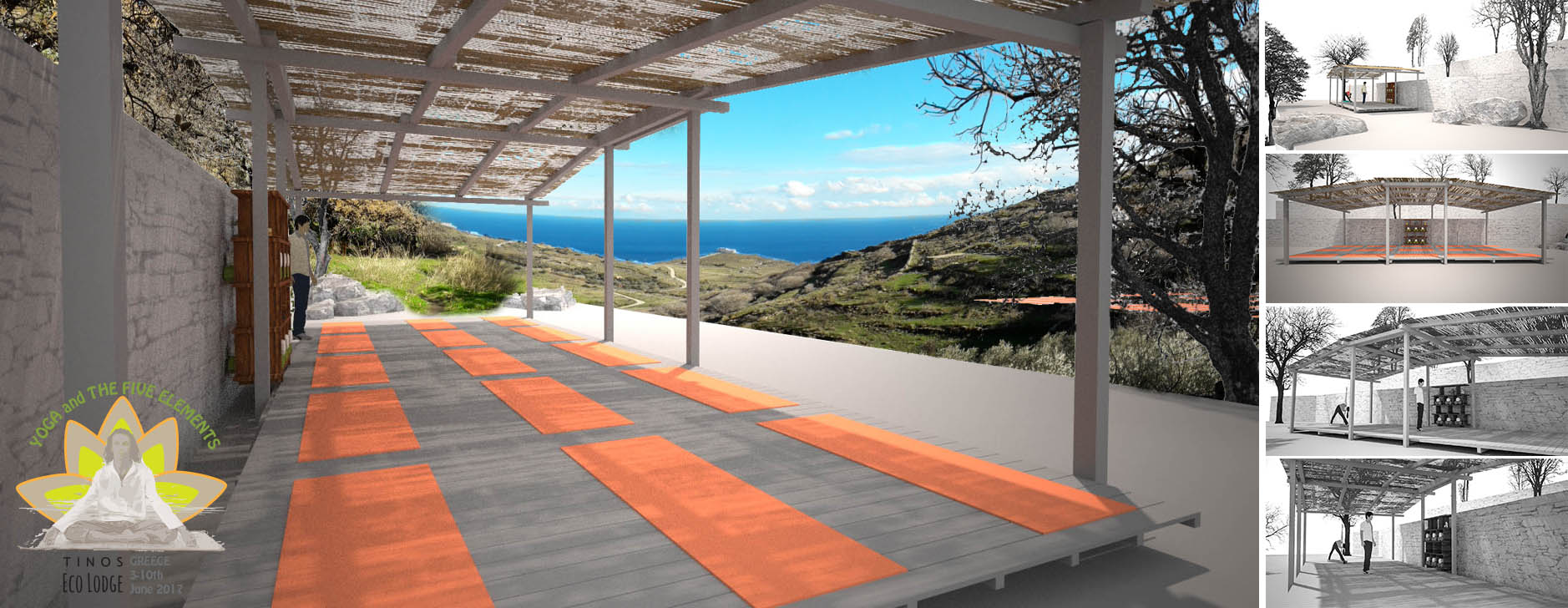 outdoor yoga platform